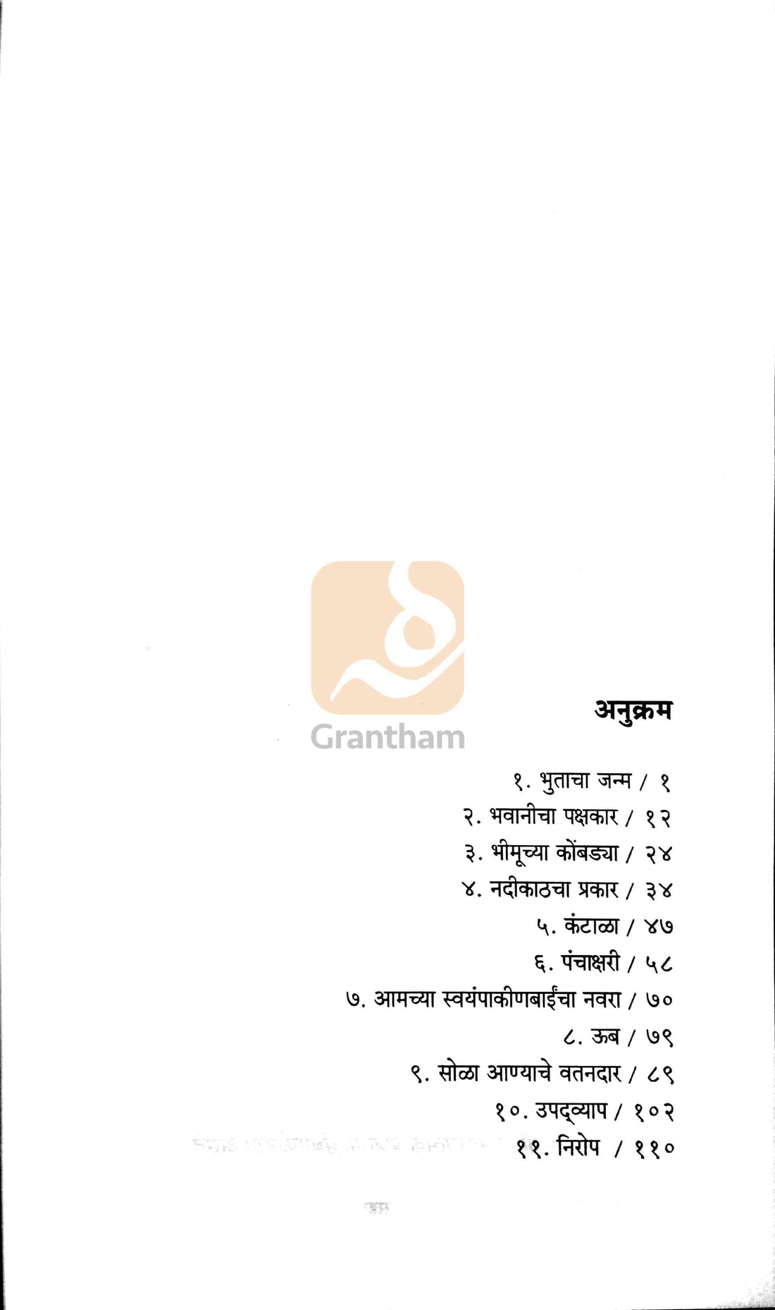 Bhutacha Janma ( भुताचा जन्म ) by D. M. Mirasdar ( द. मा. मिरासदार )