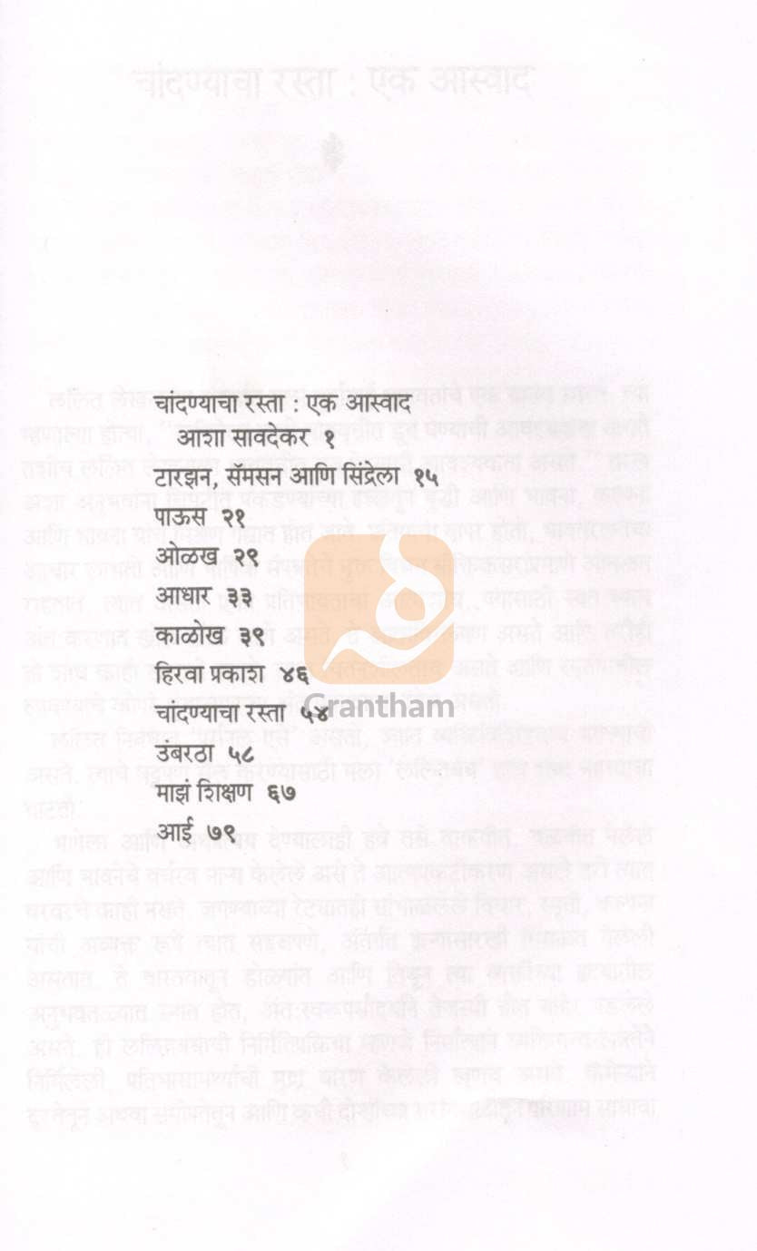 Chandanyacha Rasta ( चांदण्याचा रस्ता ) by Prakash Sant ( प्रकाश संत )