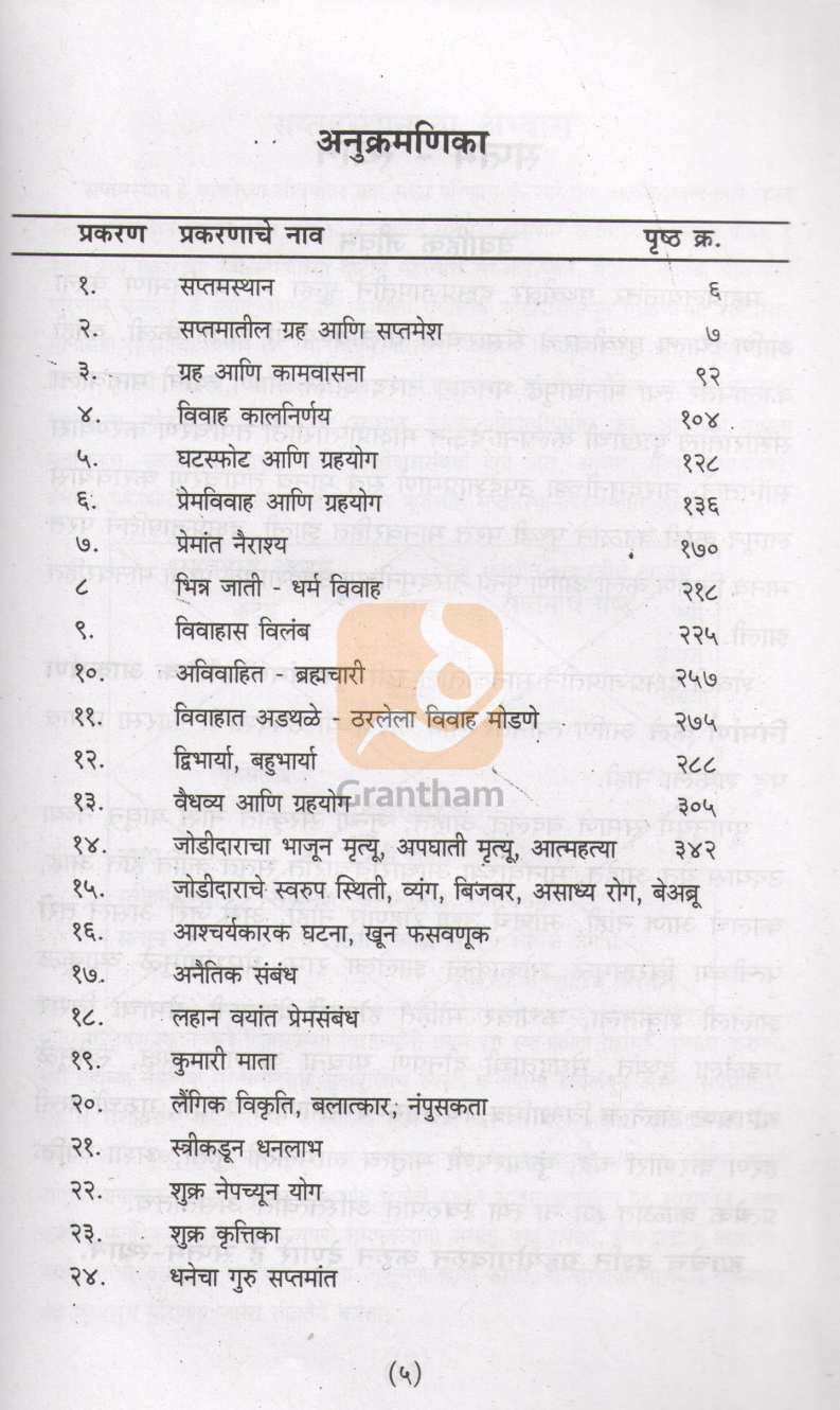 Saptam - Sthan ( सप्तम - स्थान ) by V. D. Bhat ( व. दा. भट )