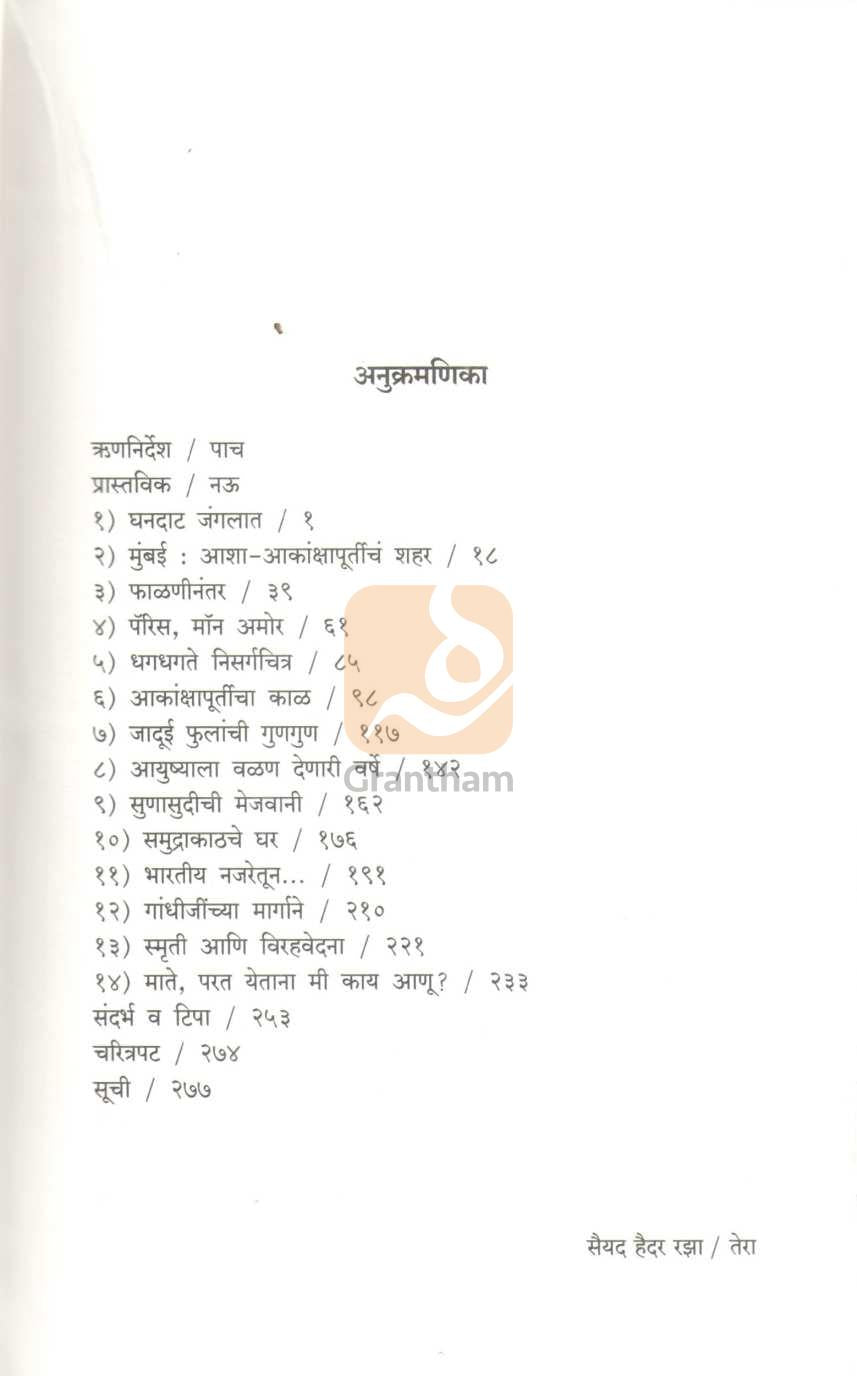 Sayed Haider Raza : Eka Pratibhavant Chitrakaracha Pravas ( सैयद हैदर रझा : एक प्रतिभावंत चित्रकाराचा प्रवास ) by Yashodhara Dalmiya ( यशोधरा डालमिया )