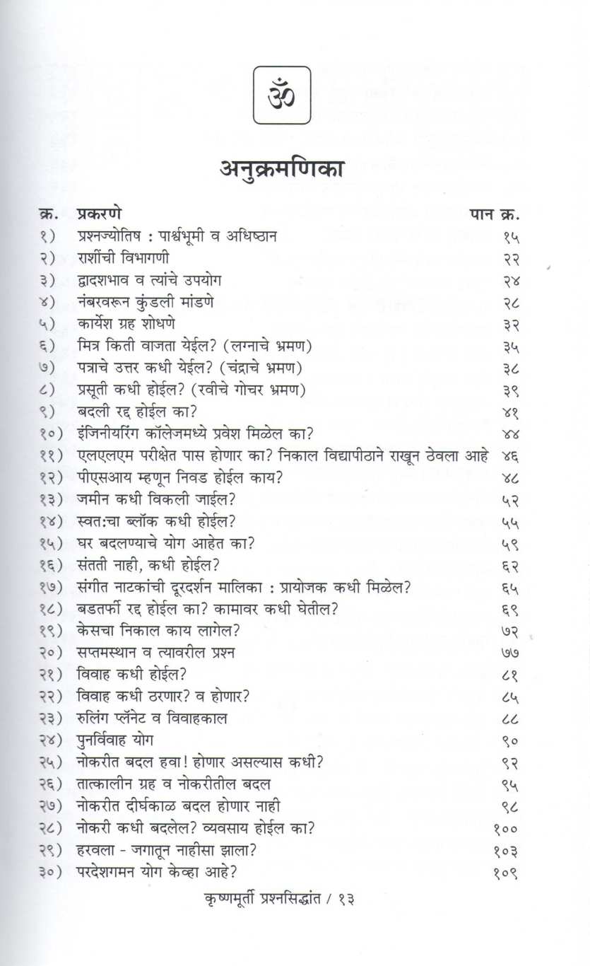 Krishnamurti Prashnasiddhant | कृष्णमूर्ती प्रश्नसिद्धांत