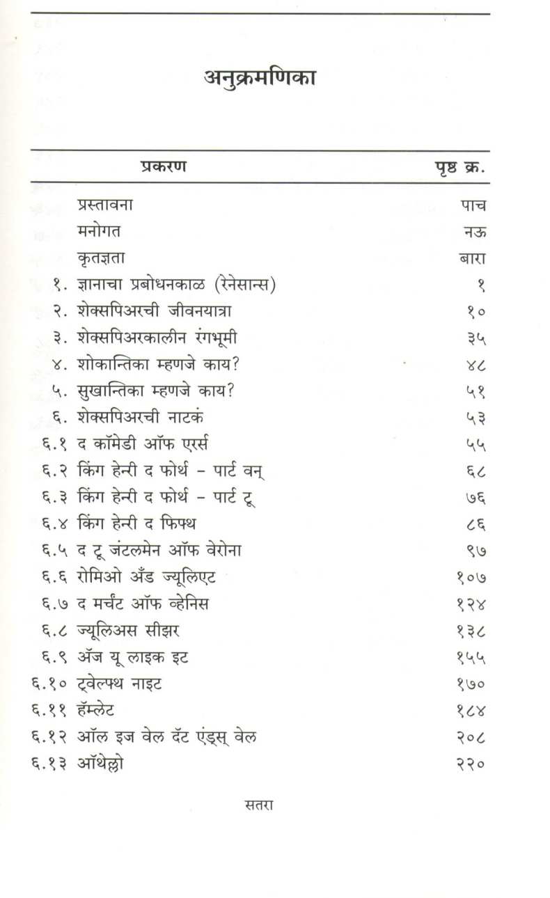 Shakespeare Ani Tyacha Natyasansar |  शेक्सपिअर आणि त्याचा नाट्यसंसार