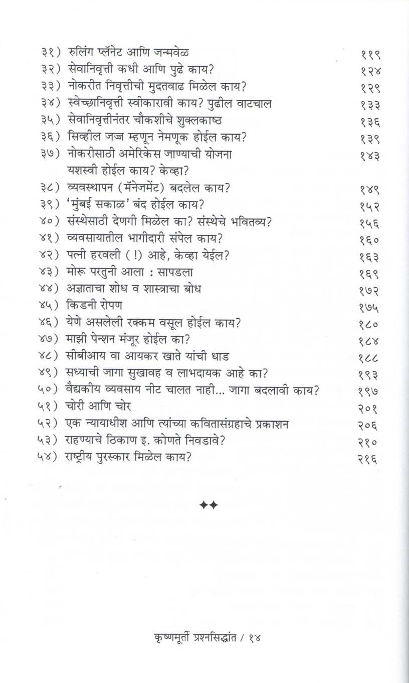 Krishnamurti Prashnasiddhant | कृष्णमूर्ती प्रश्नसिद्धांत