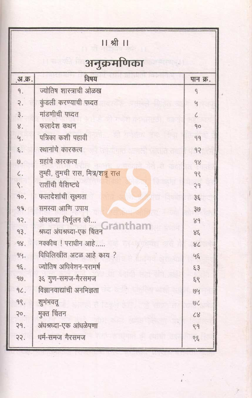 Prathamik Jyotish Sarvansathi Va Itar Anushangik Lekh | प्राथमिक ज्योतिष सर्वांसाठी व इतर अनुषंगिक लेख