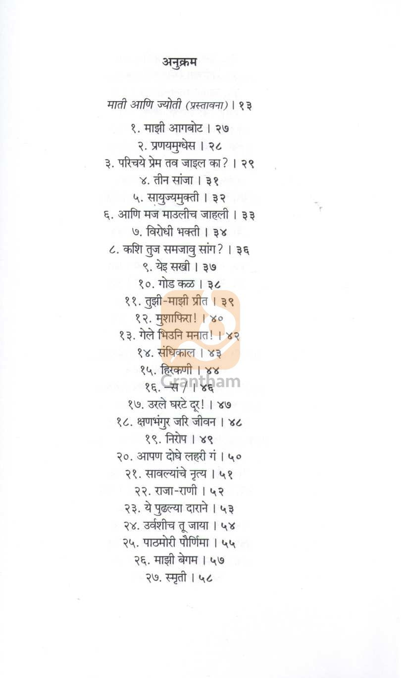 Borkaranchi Premkavita | बोरकरांची प्रेमकविता