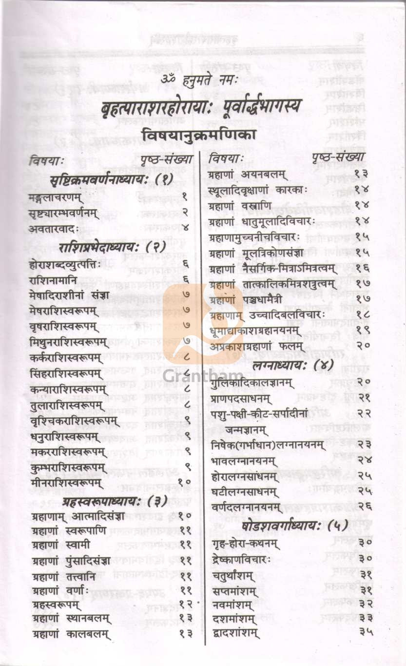 Bruhd Parasharhorashastram | बृहद्द पाराशरहोराशास्त्रं
