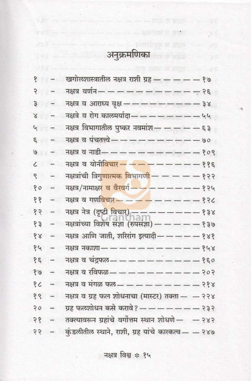 Nakshatra Vishwa | नक्षत्र विश्व