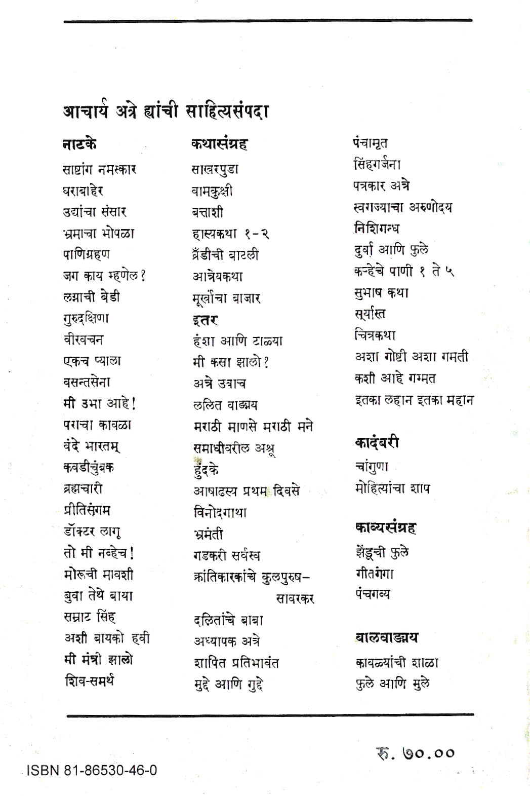 Bhramacha Bhopla ( भ्रमाचा भोपळा by P. K. Atre ( प्र. के. अत्रे )