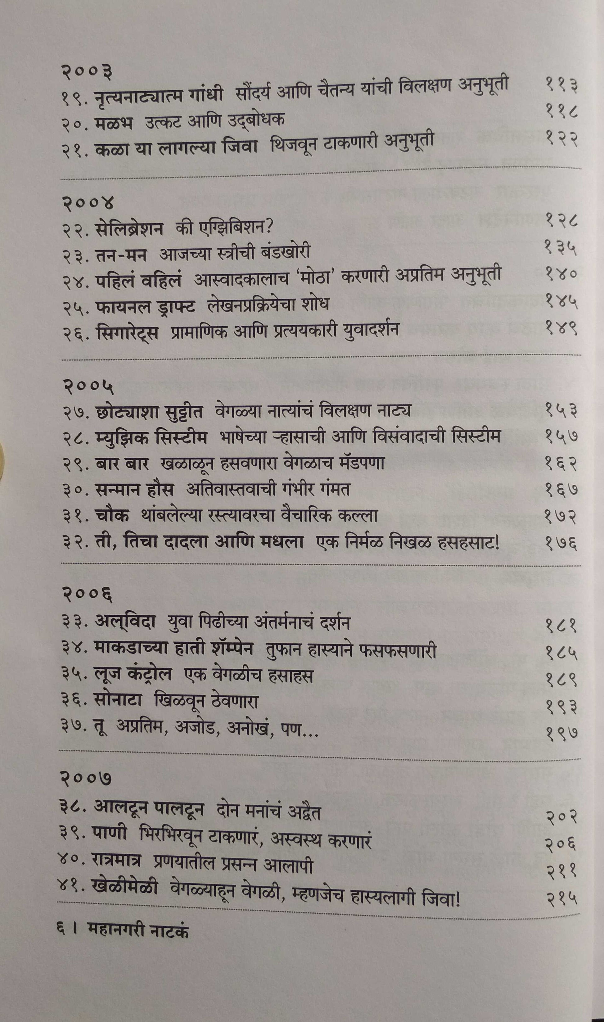 Mahanagari Natak 2000-2010 Natyaparikshan ( महानगरी नाटकं २०००-२०१० नाट्यप्रशिक्षण by Kamalakar Nadkarni ( कमलाकर नाडकर्णी )