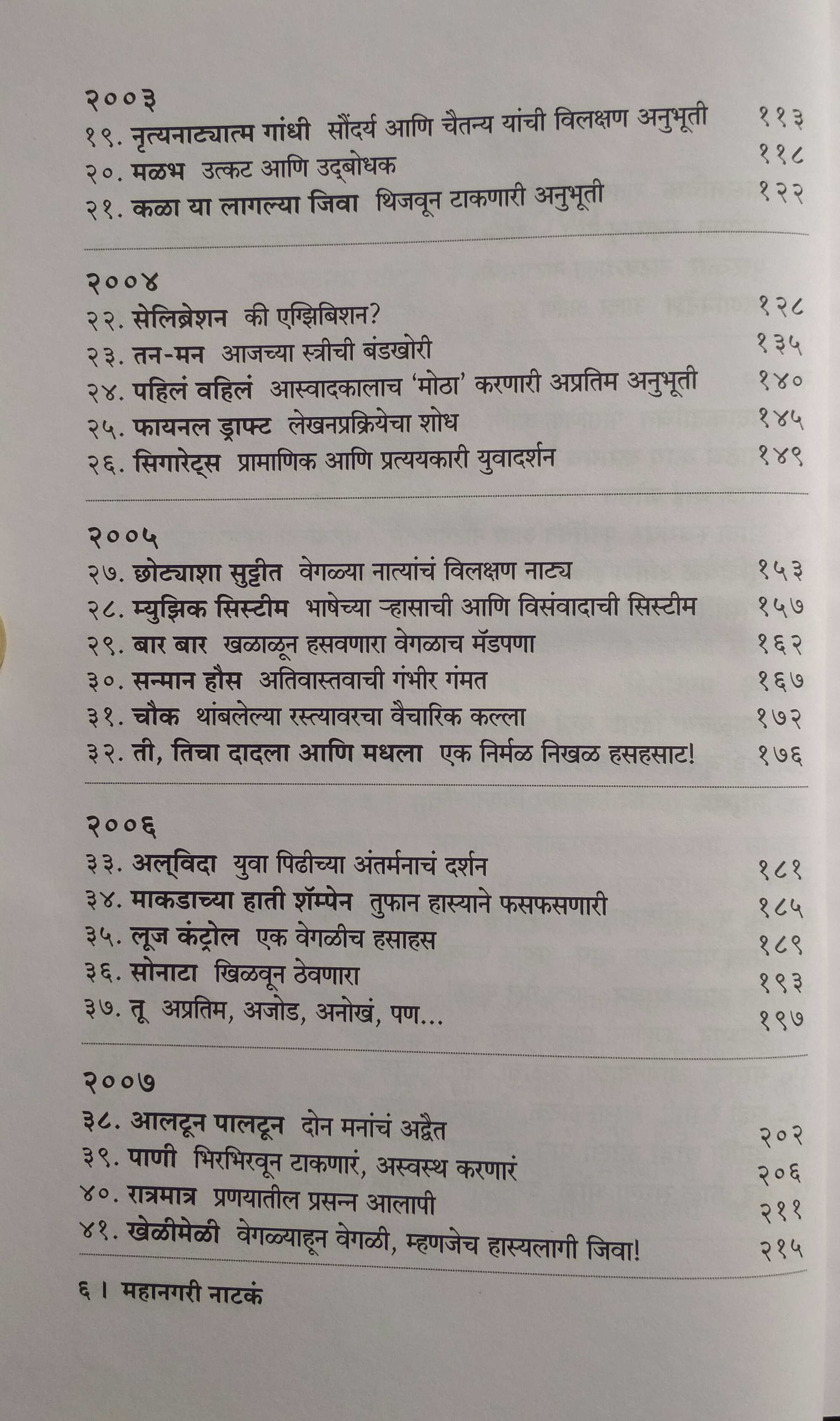 Mahanagari Natak 2000-2010 Natyaparikshan ( महानगरी नाटकं २०००-२०१० नाट्यप्रशिक्षण by Kamalakar Nadkarni ( कमलाकर नाडकर्णी )