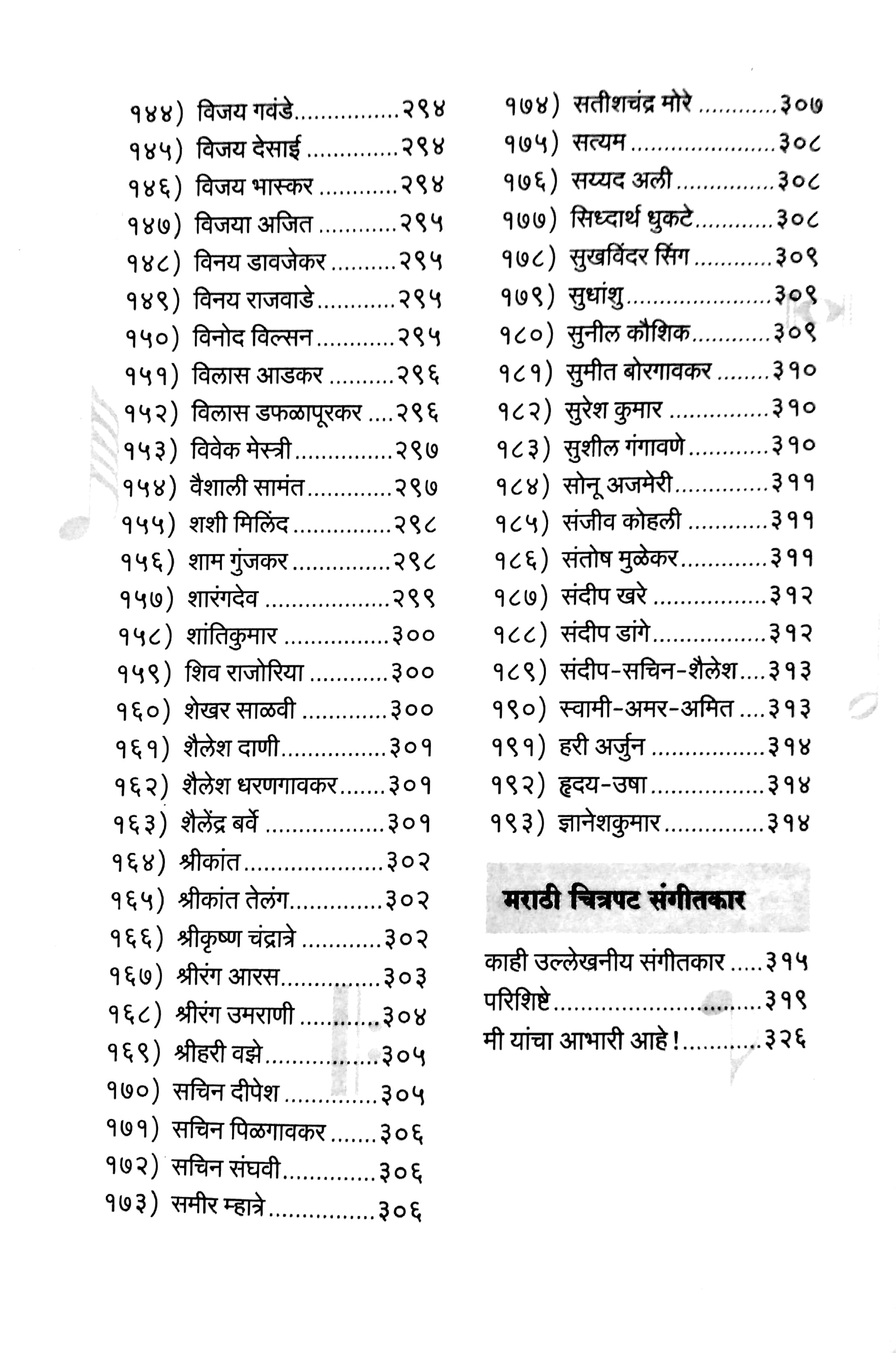 Marathi Chitrapat Sangeetakar Kosh ( मराठी चित्रपट संगीतकार कोश ) by Madhu Potdar ( मधू पोतदार )