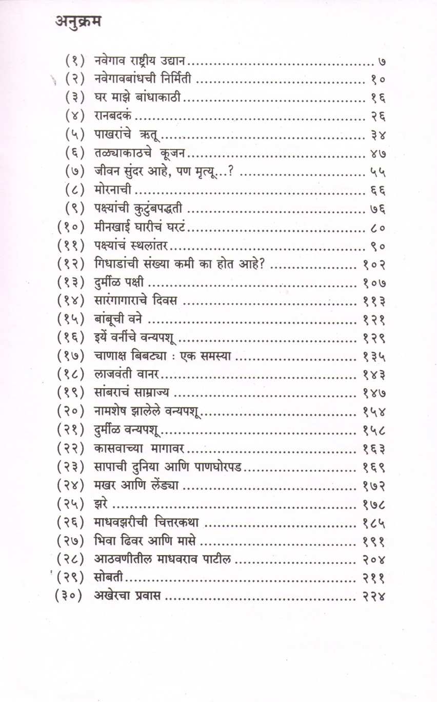 Navegaonbandhache Divas ( नवेगावबांधचे दिवस ) by Maruti Chitampalli ( मारुती चितमपल्ली )