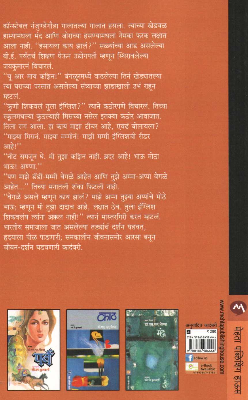 Tada ( तडा ) by S. L. Bhyrappa ( एस. एल. भैरप्पा )