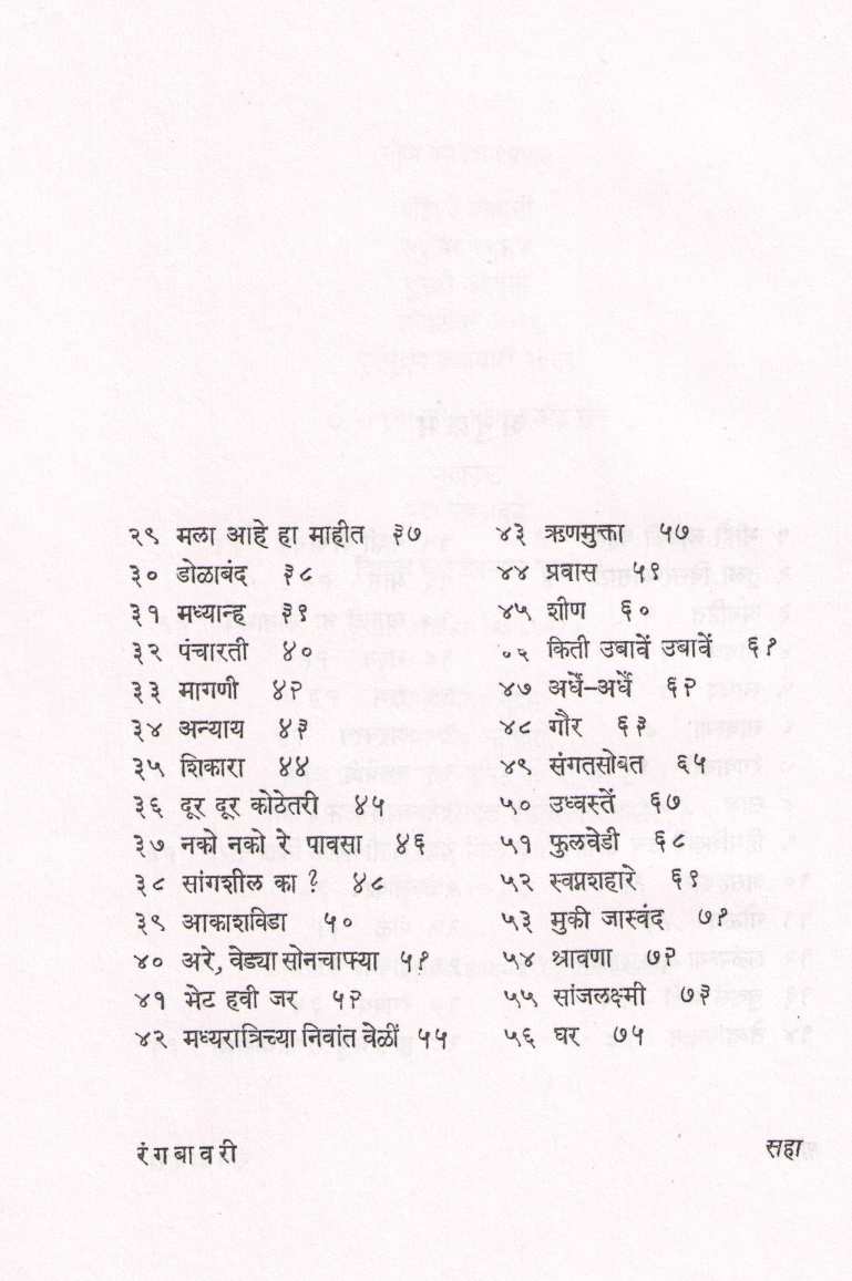 Rangbavari ( रंगबावरी ) by Indira Sant ( इंदिरा संत )