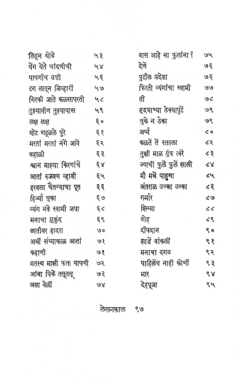 Jogava ( जोगवा ) by Arti Prabhu ( आरती प्रभु )