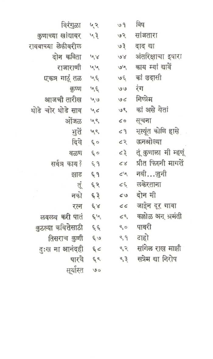 Nakshatranche Dene ( नक्षत्रांचें  देणें ) by Arti Prabhu ( आरती प्रभु )