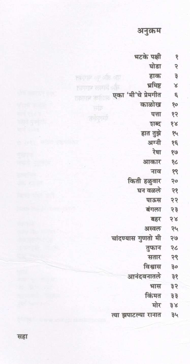 Bhatake Pakshi ( भटके पक्षी ) by Mangesh Padgaonkar ( मंगेश पाडगावकर )