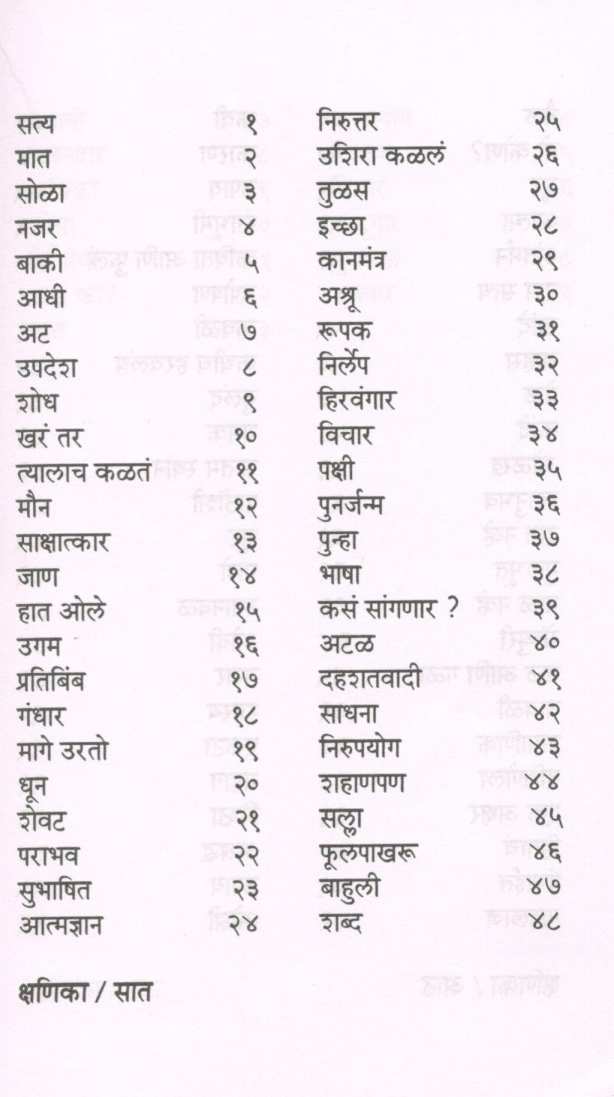 Kshanika ( क्षणिका ) by Mangesh Padgaonkar ( मंगेश पाडगावकर )