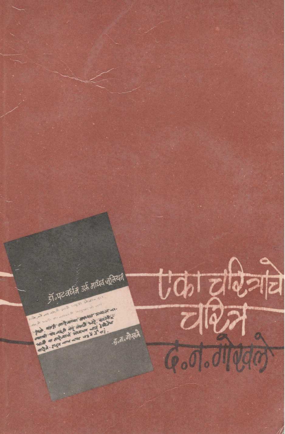 Eka Charitrache Charitra ( एका चरित्राचे चरित्र ) by D. N. Gokhale ( द. न. गोखले )