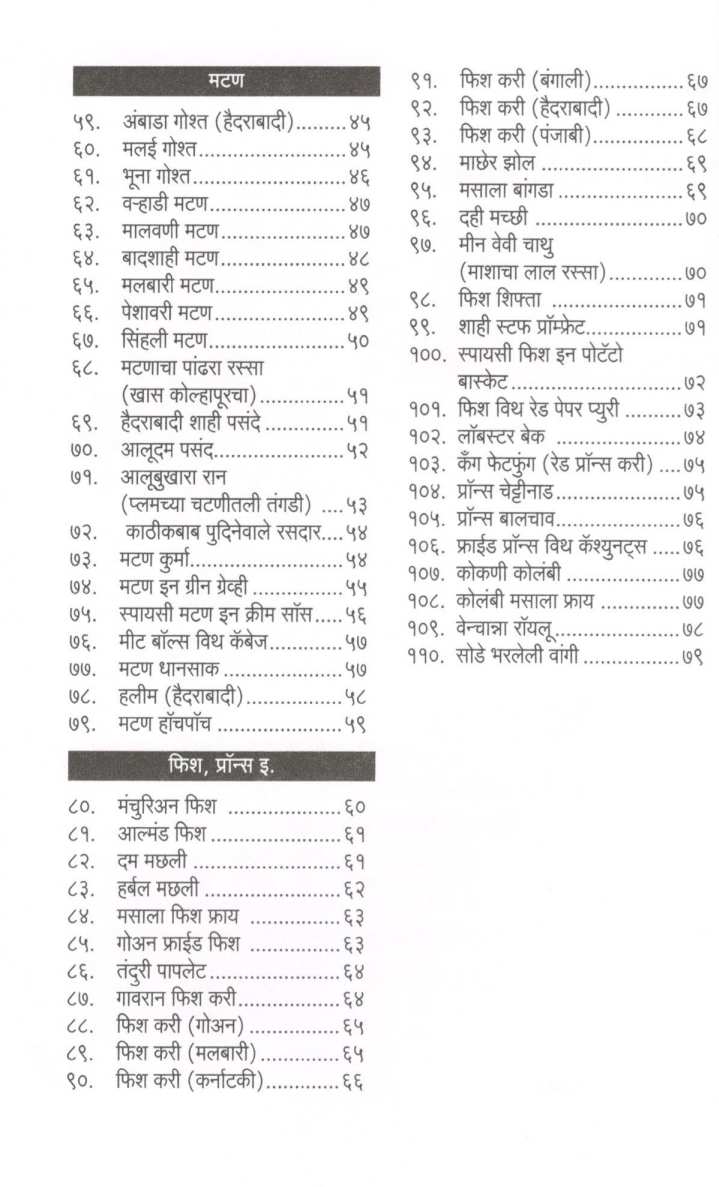 Chavishta : Maunsahari Padartha ( चविष्ट : मांसाहारी पदार्थ ) by Jayashree Kuber ( जयश्री कुबेर )
