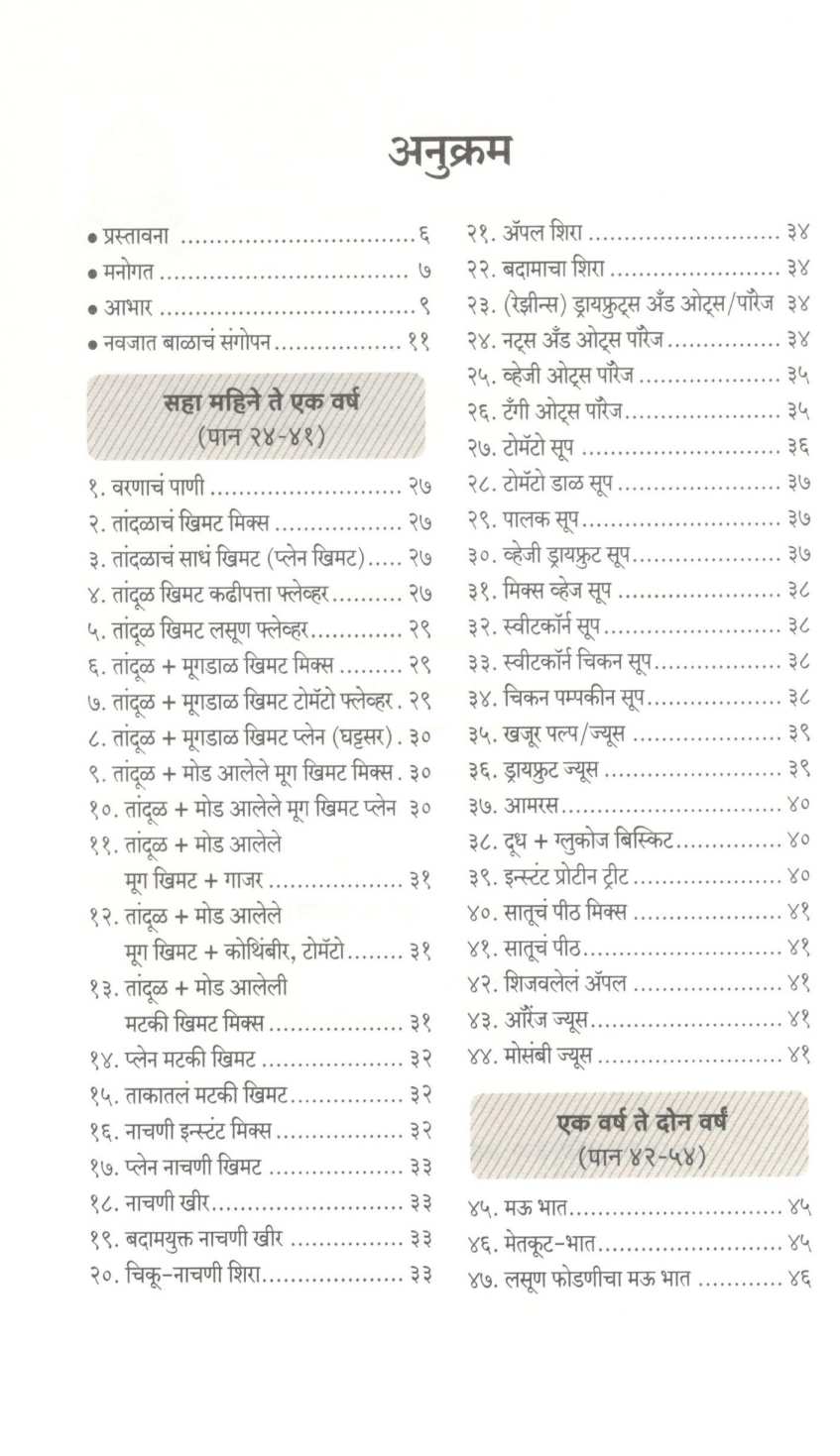 101 Baby Food Recipes ( १०१ बेबी फूड रेसिपीज ) by Kanchan Bapat ( कांचन बापट )