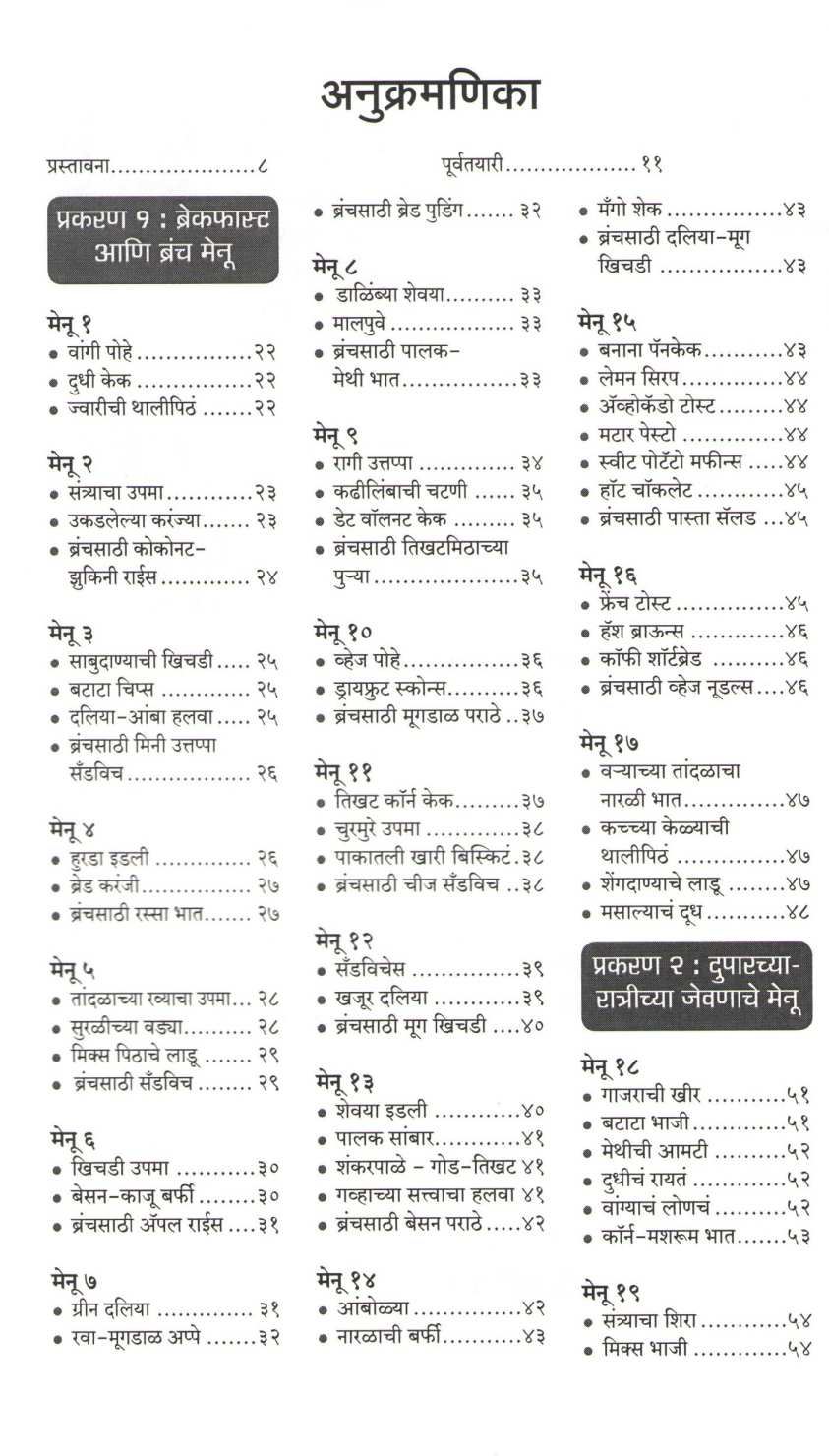 Perfect Menu ( परफेक्ट मेनू ) by Vasundhara Parvate ( वसुंधरा पर्वते )