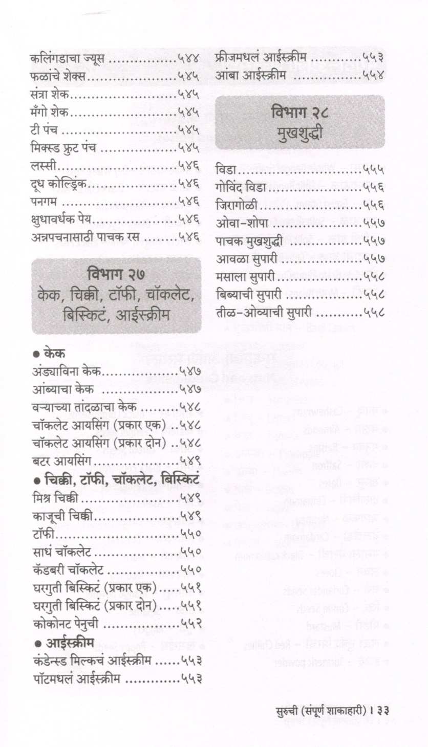 Suruchi (Sampurna Shakahari) ( सुरुची (संपूर्ण शाकाहारी) ) by Indira Parchure ( इंदिरा परचुरे )
