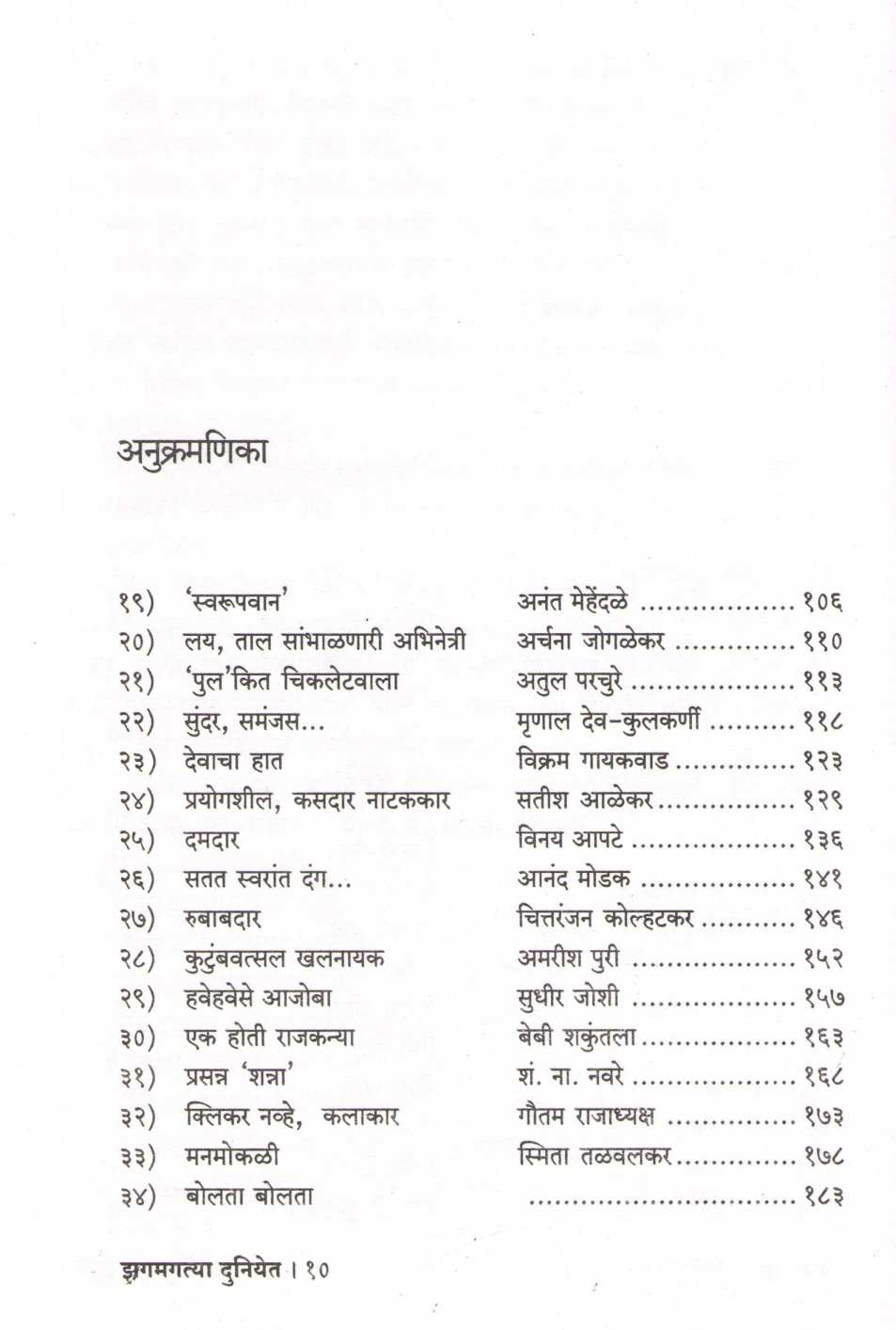 Zagamagatya  Duniyet ( झगमगत्या दुनियेत ) by Sudhir Gadagil ( सुधीर गाडगीळ )