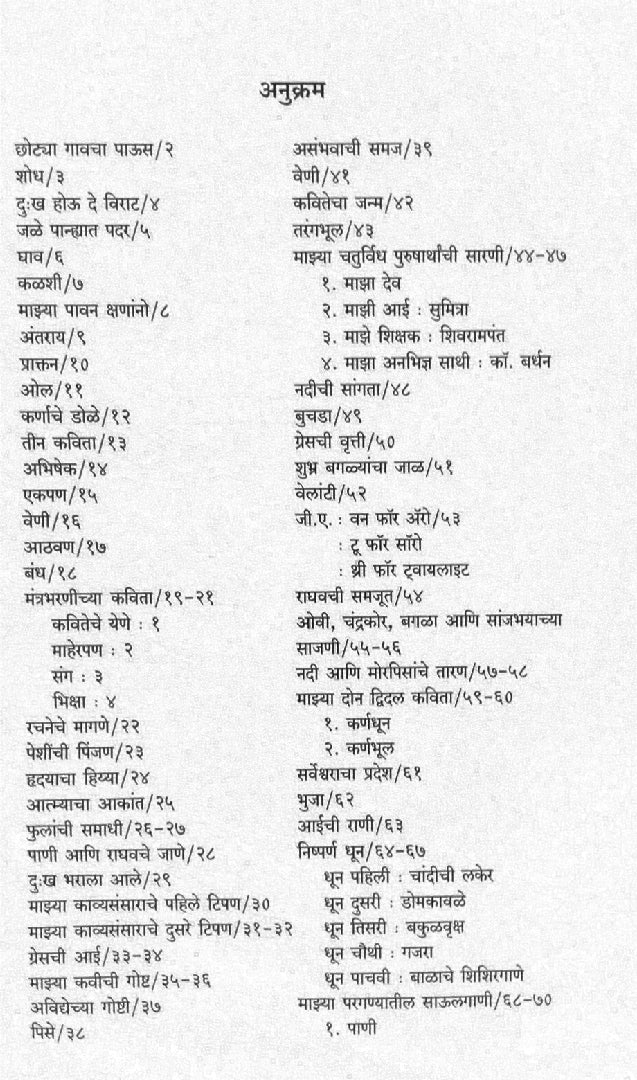 Sanjbhayachya Sajani ( सांजभयाच्या साजणी ) by Grace ( ग्रेस )