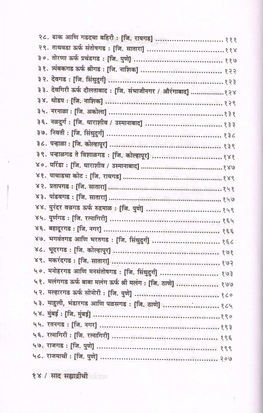 Sad Sahyadrichi Bhatkanti Killyanchi ( साद सह्याद्रीची भटकंती किल्ल्यांची ) by P. K. Ghanekar ( प्र. के. घाणेकर )