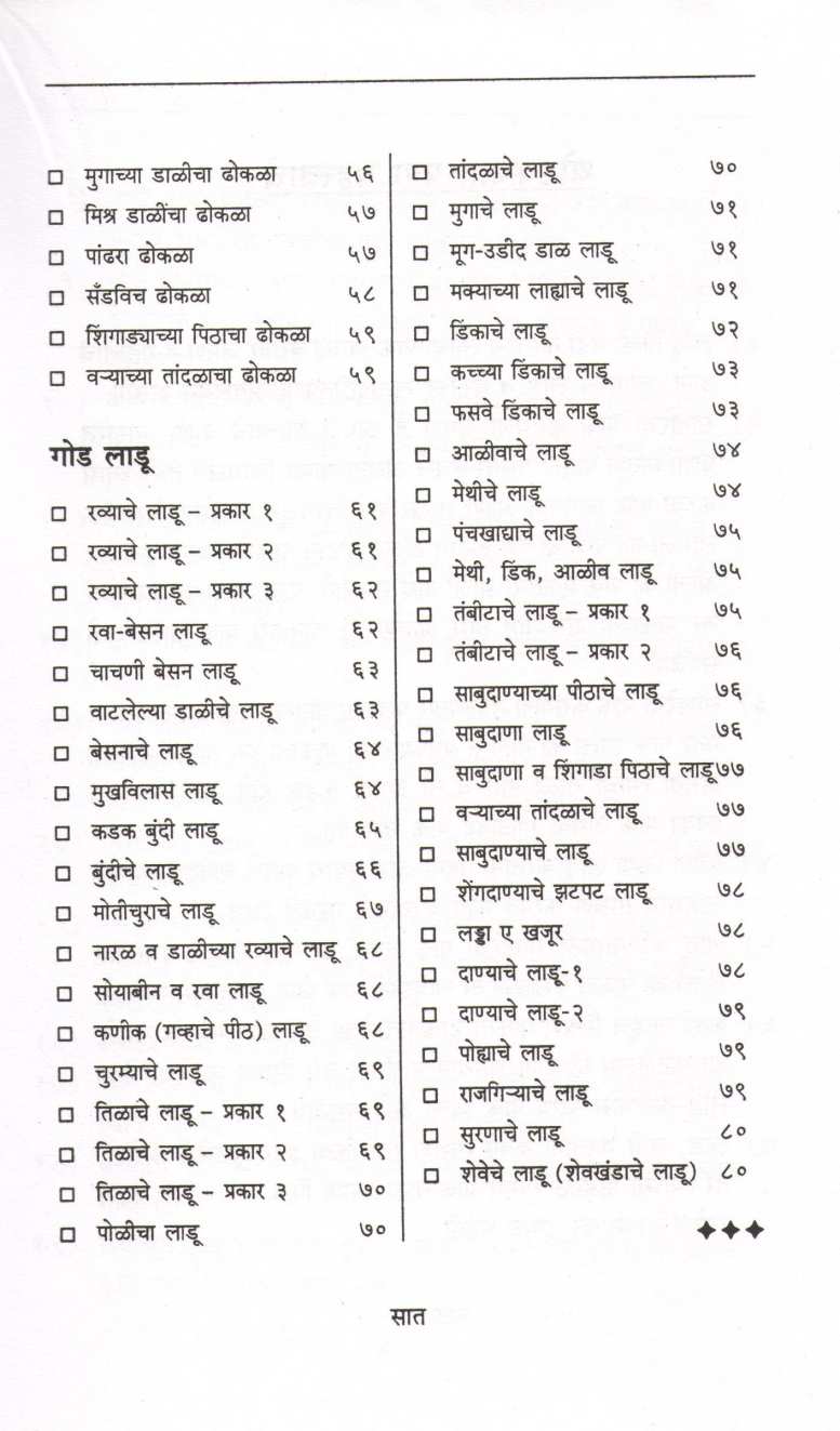 Vividha Vadya V Ladu ( विविध वड्या व लाडू ) by Vaijayanti Kelkar ( वैजयंती केळकर )