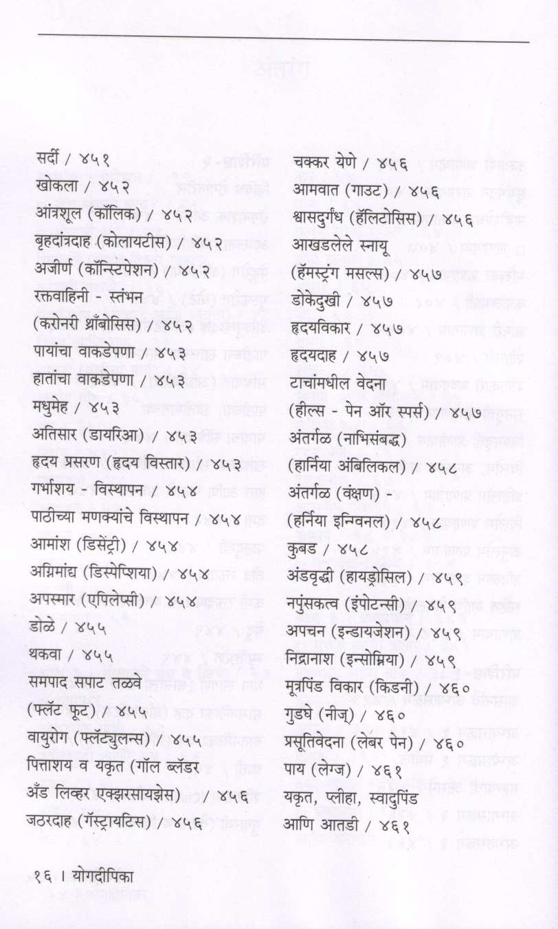 Yogdeepika ( योगदीपिका ) by B. K. S. Iyengar ( बी. के. एस. अय्यंगार )