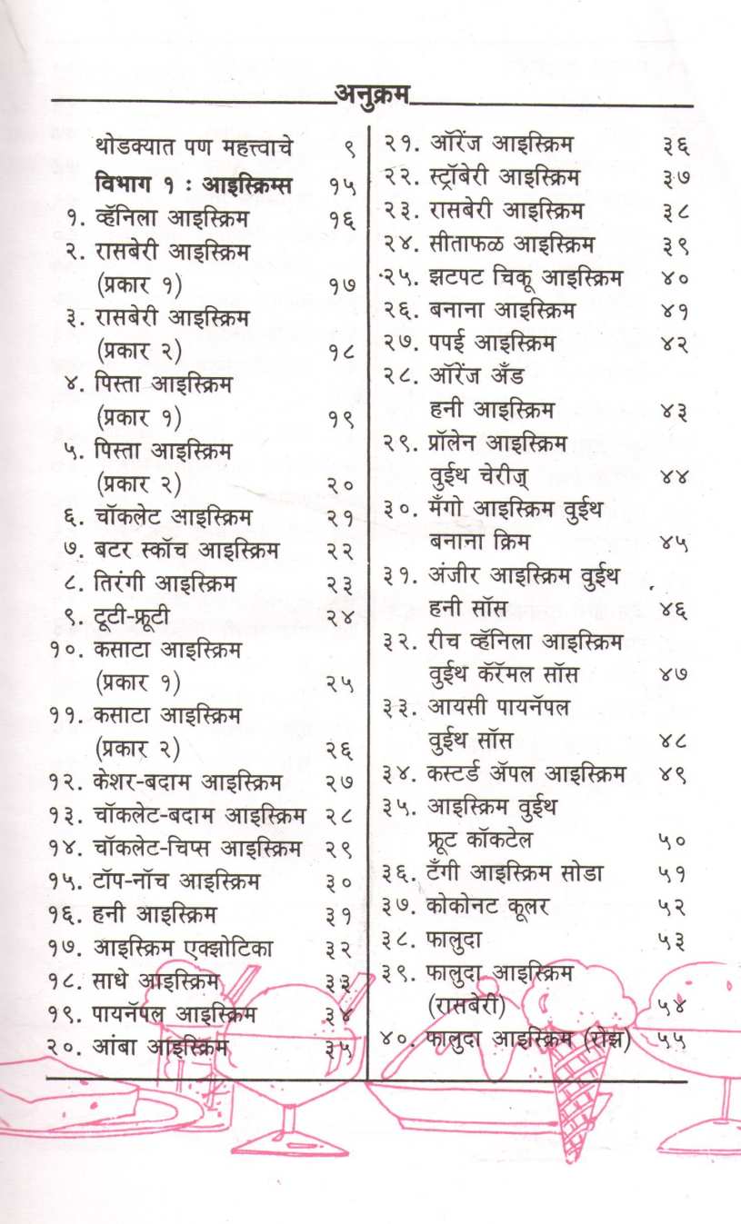 Icecreams and Desserts ( आईस्क्रीम व डेझर्टस ) by Sujata Champanerkar ( सुजाता चंपानेरकर )