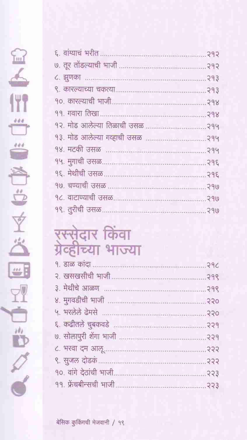 Basic Cookingchi Mejwani : Veg. & Non Veg. ( बेसिक कुकिंगची मेजवानी : व्हेज - नॉनव्हेज ) by Vishnu Manohar ( विष्णू मनोहर )