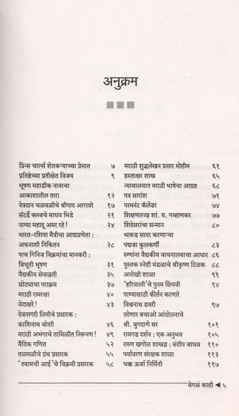 Vegle Kahi ( वेगळं काही ) by Shreenivas Gadkari ( श्रीनिवास गडकरी )