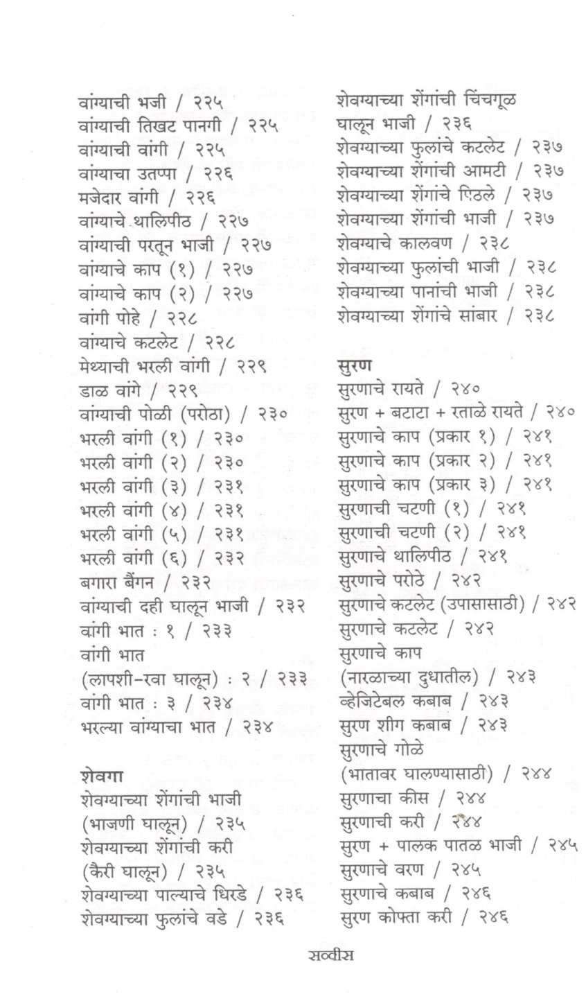 Bhaji Ek - Pakkruti Anek ( भाजी एक - पाककृती अनेक ) by Mangala Barve ( मंगला बर्वे )