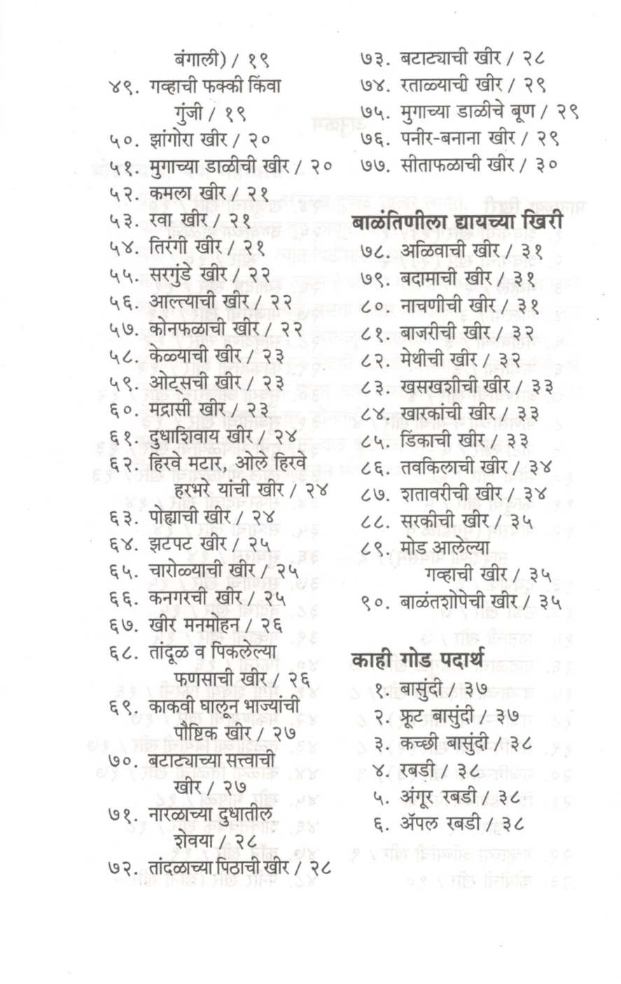 Vividh Khiri Va Etar God Padarth ( विविध खिरी व इतर गोड पदार्थ ) by Vaijayanti Kelkar ( वैजयंती केळकर )
