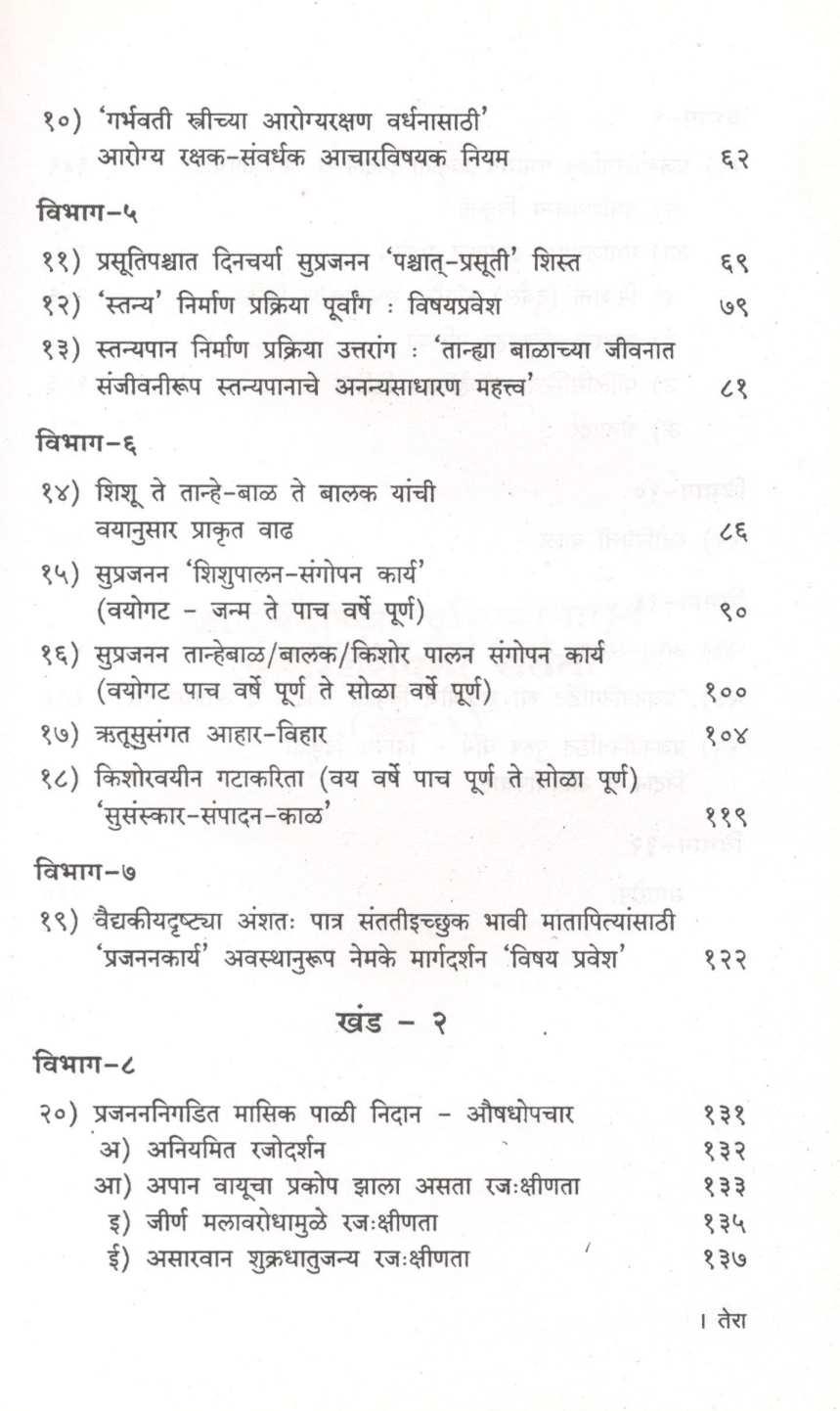 Ayurvedachya Drushtikonatun Arogysampanna Santati : (Part 1 Ani 2 ) ( आयुर्वेदाच्या दृष्टीकोनातून आरोग्यसंपन्न संतती : ( खंड १ आणि  २ ) ) by Vaidya Shubhada Patvardhan ( वैद्य शुभदा पटवर्धन )