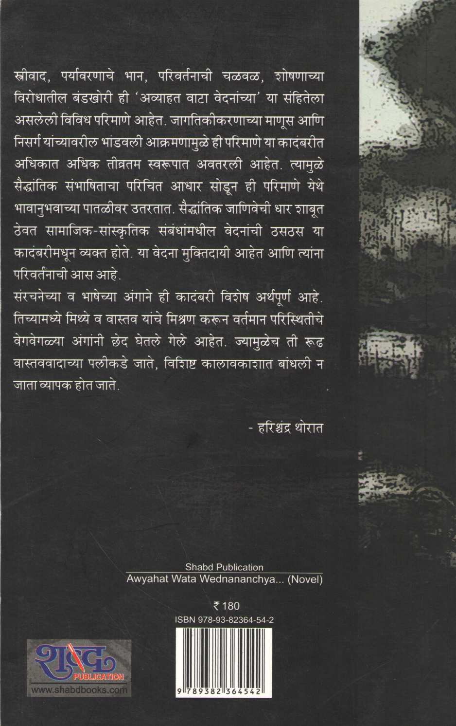 Awyahat Wata Wedananchya ( अव्याहत वाटा वेदनांच्या ) by Vandana Bhagwat ( वंदना भागवत )