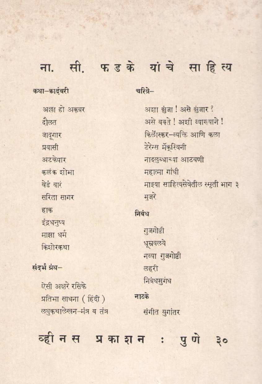 Maza Dharm ( माझा धर्म ) by N. S. Phadke ( ना. सी. फडके )