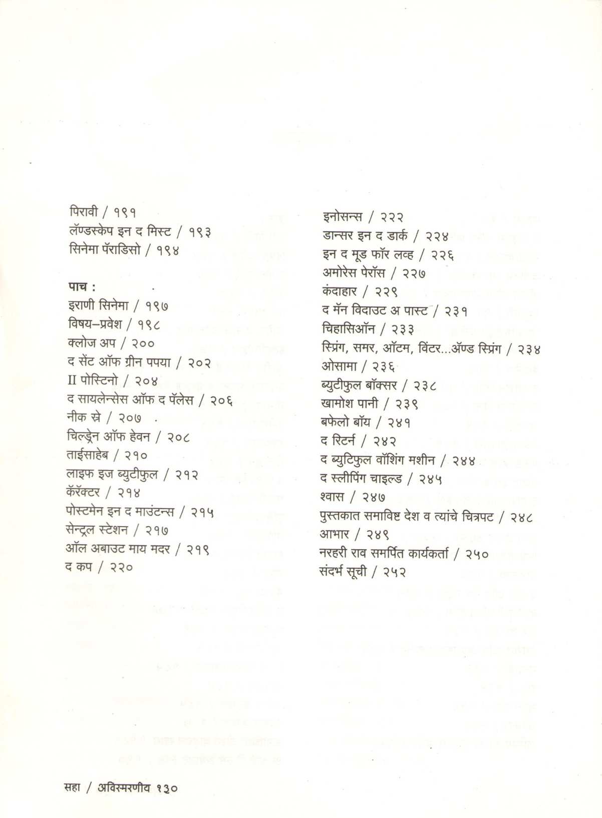 Avismarniya 130 ( अविस्मरणीय १३० by H. N. Narhari Rao ( एच्. एन्. नरहरी राव )