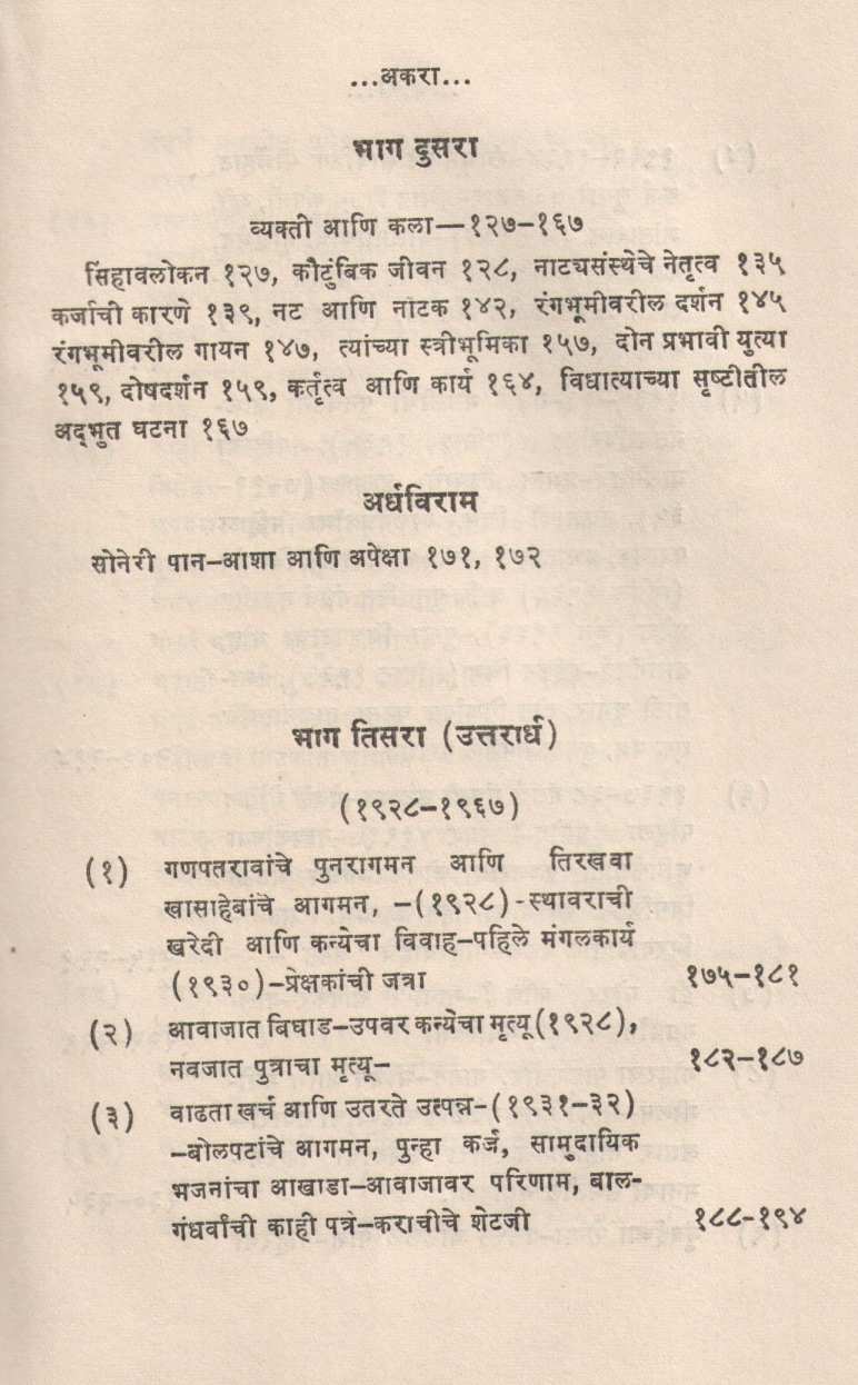 Balgandharv : Vyakti Ani Kala ( बालगंधर्व : व्यक्ती आणि कला ) by Vasant Desai ( वसंत देसाई )