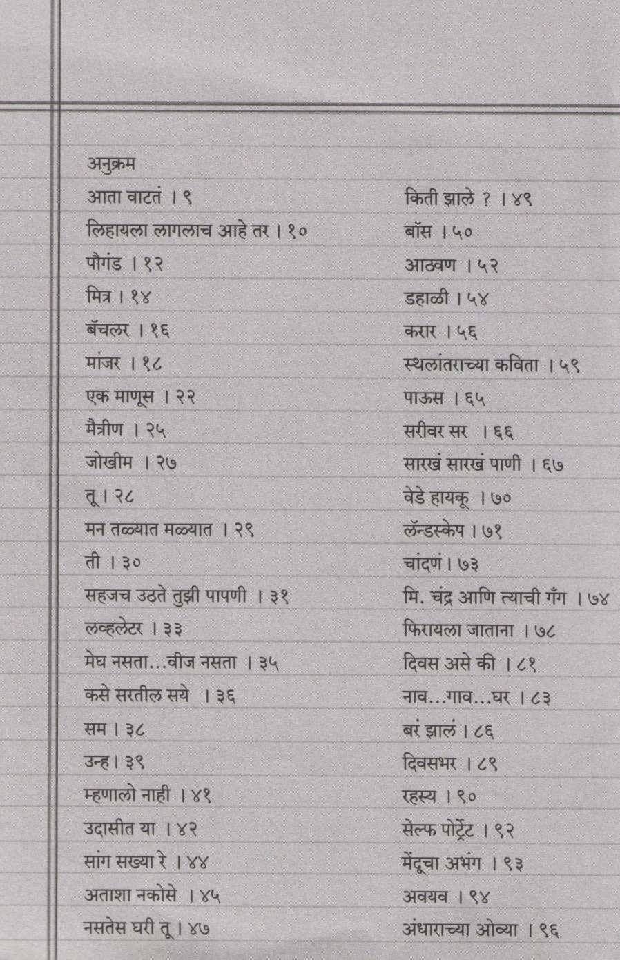 Maunachi Bhashantare ( मौनाची भाषांतरे ... ) by Sandeep Khare ( संदीप खरे )