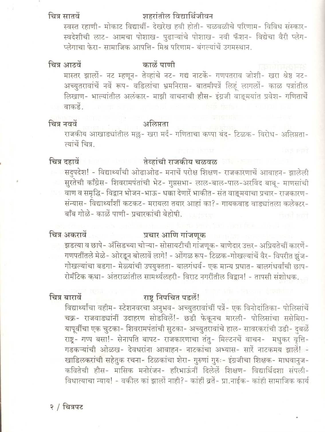 Chitrapat : Mi Va Mala Dislele Jag ( चित्रपट : मी व मला दिसलेले जग ) by S. M. Mate ( श्री. म. माटे )