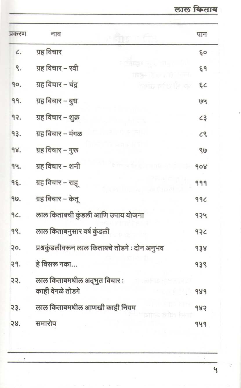 Lal Kitab ( लाल किताब ) by Dhundiraj Pathak ( धुंडिराज पाठक )