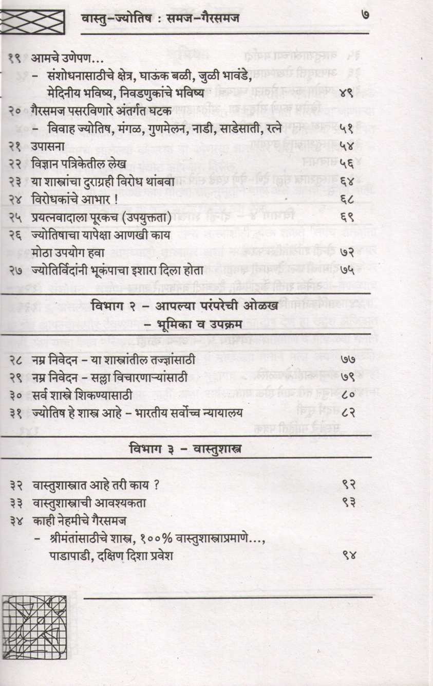 Vastu - Jyotisha Samaj - Gairsamaj ( वास्तु - ज्योतिष समज - गैरसमज ) by Dhundiraj Pathak ( धुंडिराज पाठक )