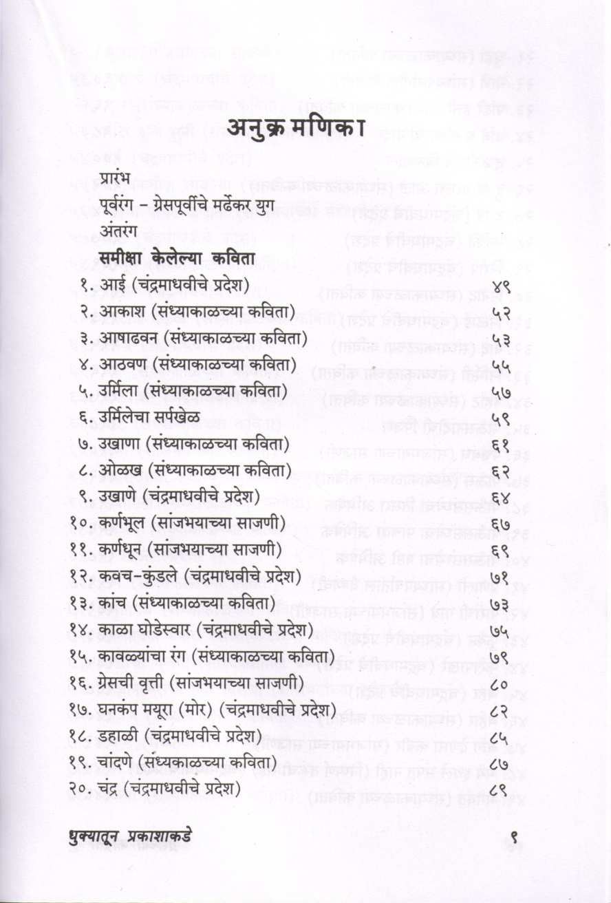 Greschya Kavita - Dhukyatun Prakashakade ( ग्रेसच्या कविता - धुक्यातून प्रकाशाकडे ) by Shrinivas Hawaldar ( श्रीनिवास हवालदार )