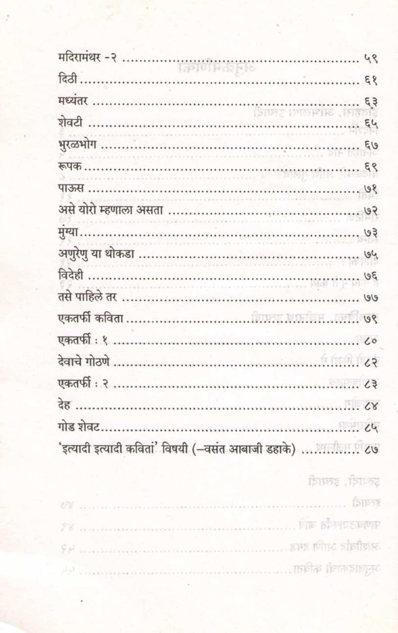 Ityadi Ityadi Kavita ( इत्यादी इत्यादी कविता ) by Govind Purushottam Deshpande ( गोविंद पुरुषोत्तम देशपांडे )