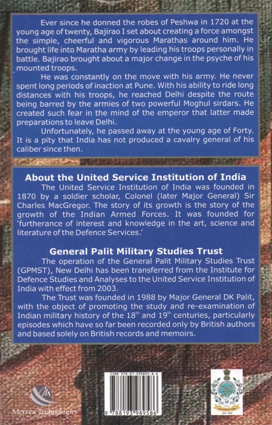 Bajirao I outstanding Cavalry General ( Bajirao I outstanding Cavalry General ) by R. D. Palsokar ( R. D. Palsokar )