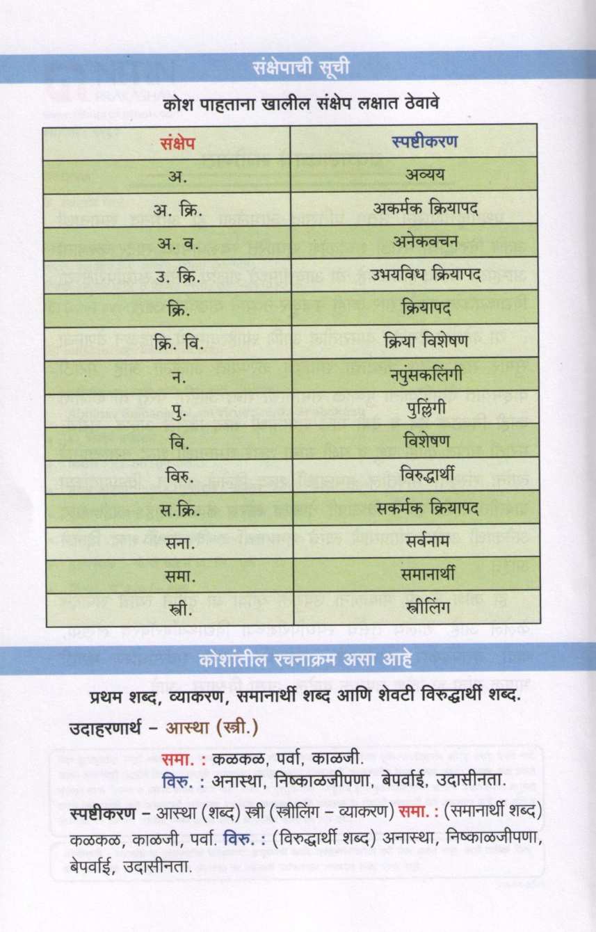 Abhinav Samanarthi Ani Viruddharthi Shabdakosh ( अभिनव समानार्थी आणि विरुद्धार्थी शब्दकोश ) by Other ( इतर )